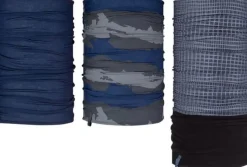 Avento colsjaal set van 3 stuks zwart/blauw