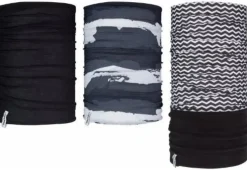 Avento colsjaal set van 3 zwart/wit