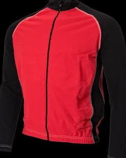 Avento schaatsjack windstopper zwart/rood