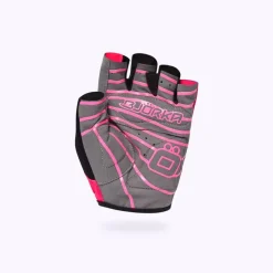 Bjorka Wielerhandschoen Isoard Pink Fluo/Black