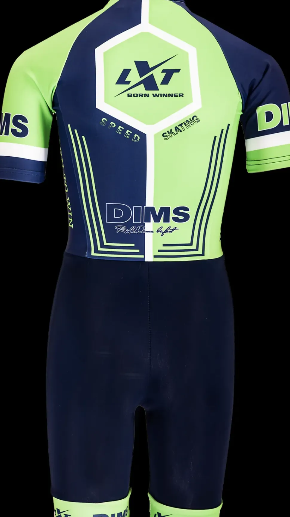 DMB speed skating groen/blauw