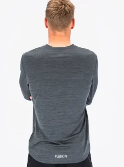 Fusion mens C3 long sleeve grey