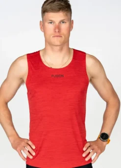 Fusion mens C3 singlet red