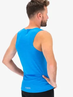 Fusion mens C3 singlet surf blue