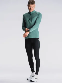 Fusion mens C3 zip neck green