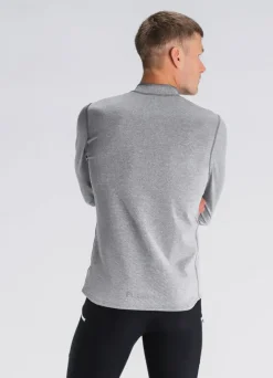 Fusion mens C3 zip neck grey