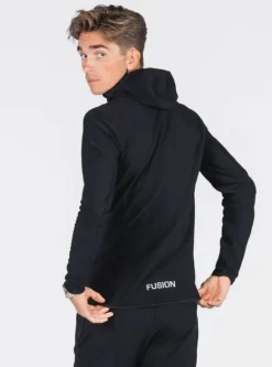 Fusion mens recharge hoodie black