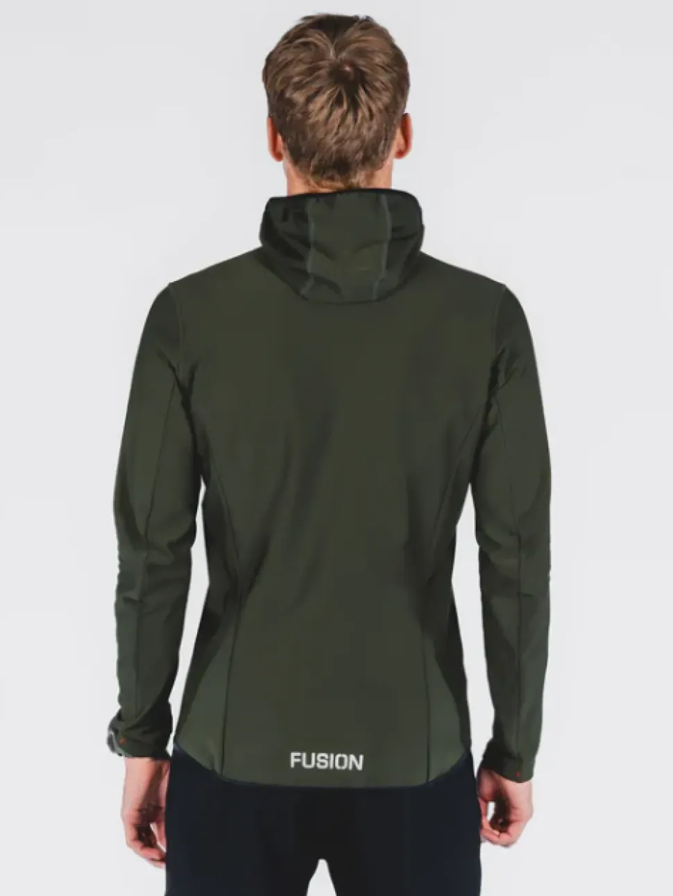 Fusion mens recharge hoodie forest green