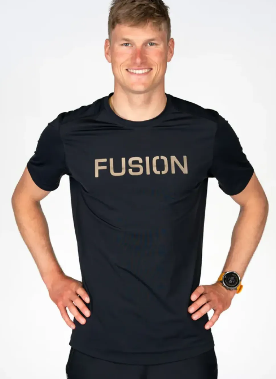 Fusion mens recharge t-shirt black