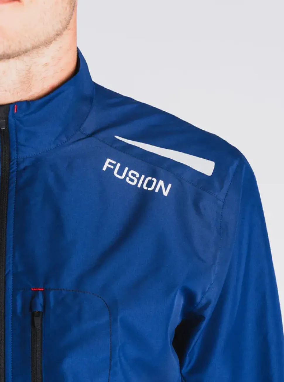 Fusion mens S1 run jacket night blue