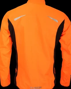 Fusion mens S1 run jacket orange