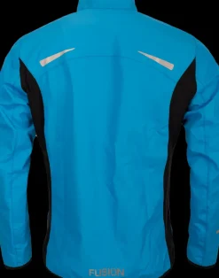 Fusion mens S1 run jacket surf blue
