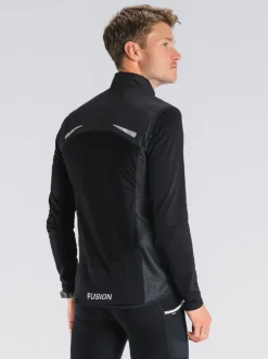 Fusion mens S1 run vest black