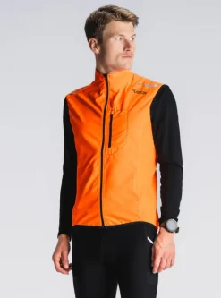 Fusion mens S1 run vest orange