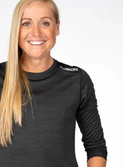 Fusion womens C3 long sleeve black