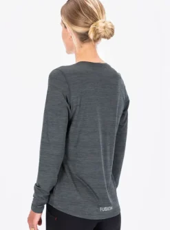 Fusion womens C3 long sleeve grey