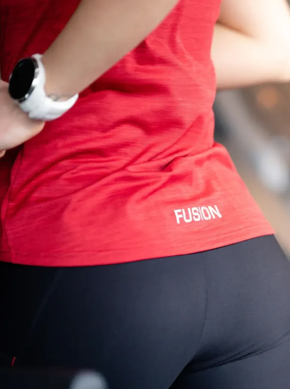 Fusion womens C3 t-shirt red