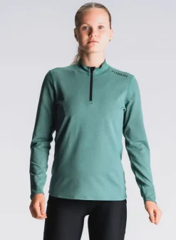Fusion womens C3 zip neck green