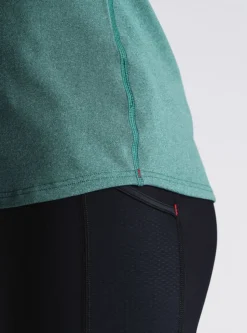 Fusion womens C3 zip neck green