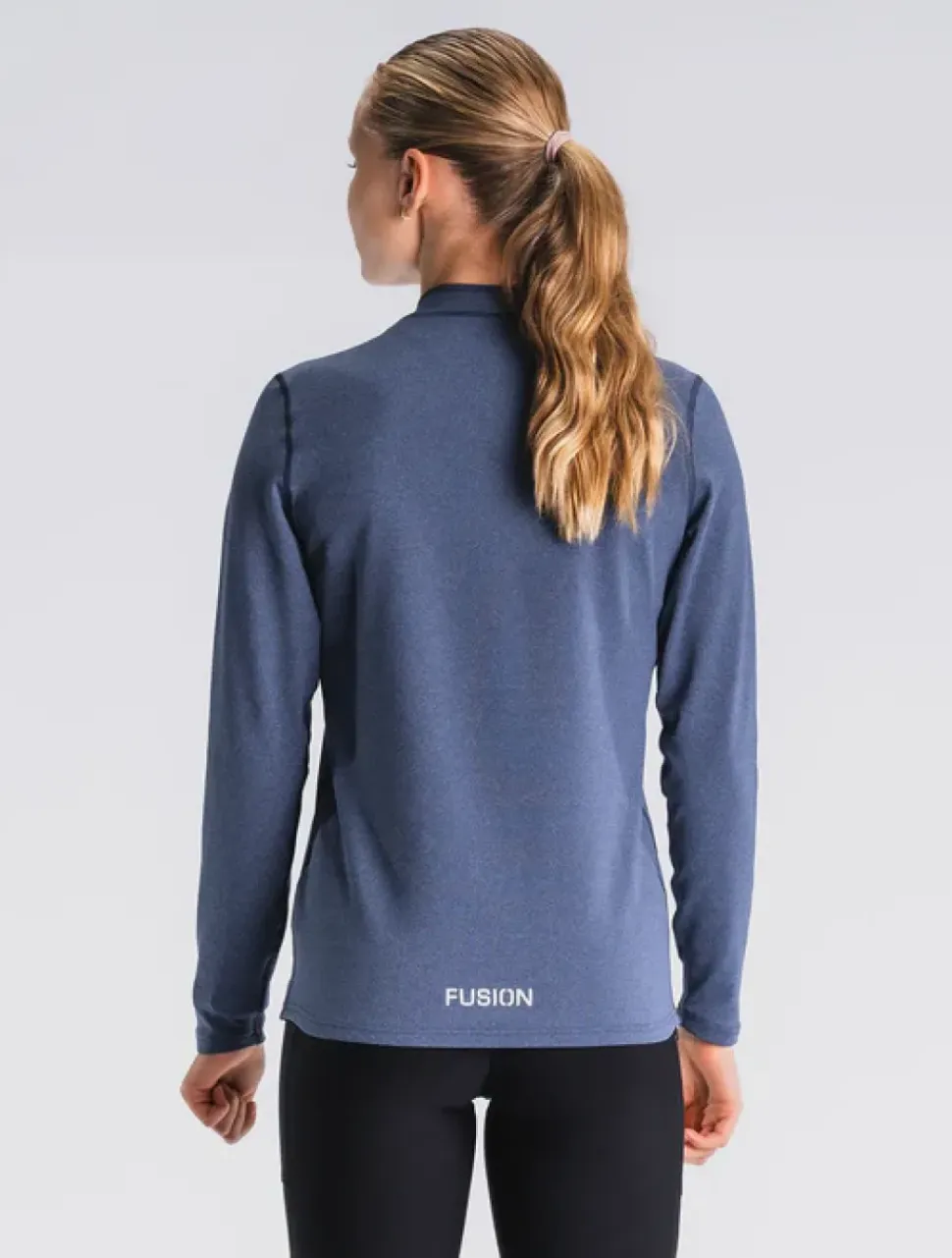 Fusion womens C3 zip neck night blue
