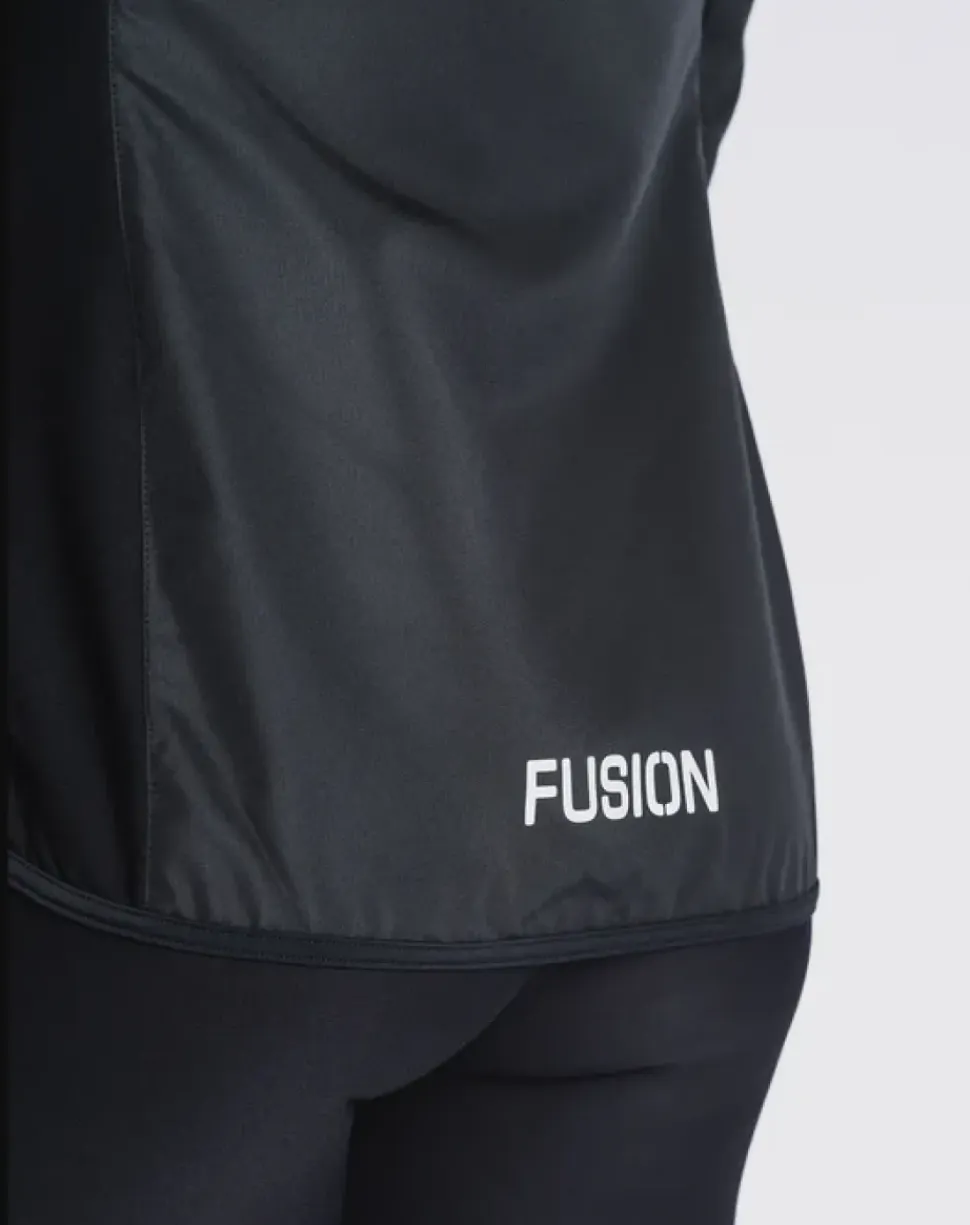 Fusion womens S1 run jacket black