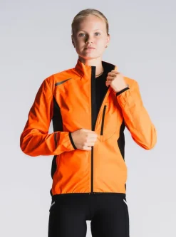 Fusion womens S1 run jacket orange
