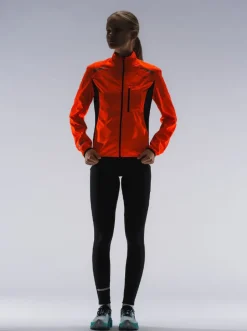 Fusion womens S1 run jacket orange