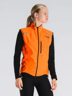 Fusion womens S1 run vest orange