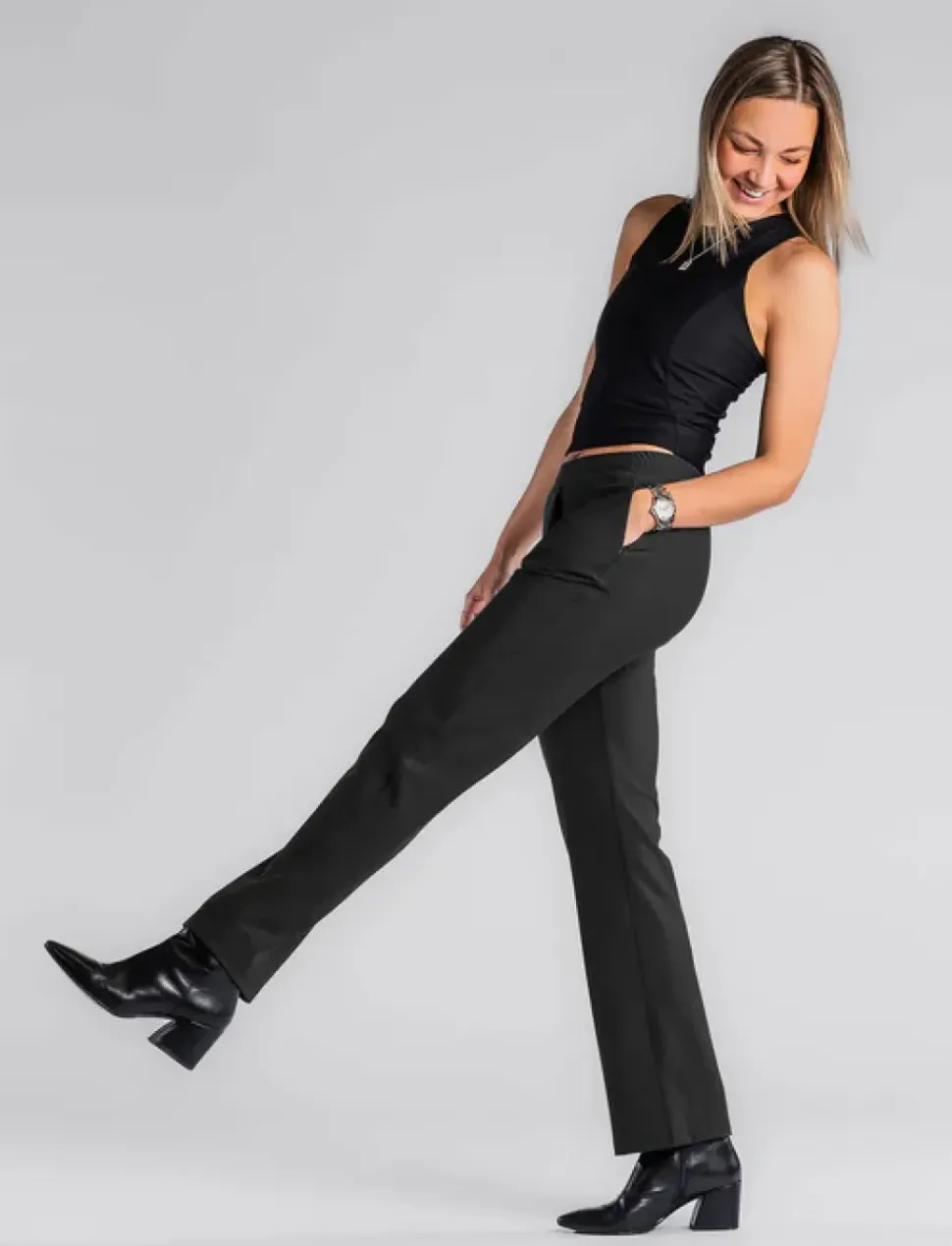 Fusion womens urban pants black