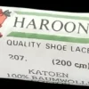Haroon zwarte veters 200 cm plat