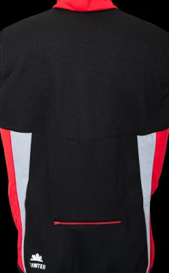 Hunter Bodywarmer/windstopper zwart/rood/grijs