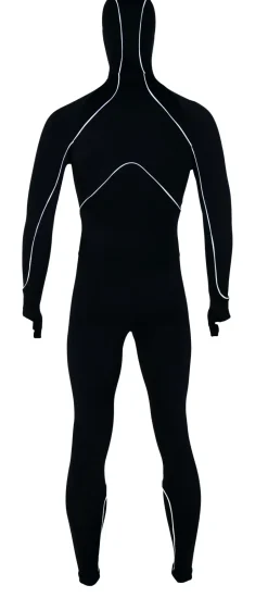 Hunter Speedpak lycra Pro met cap Zwart/Piping Wit