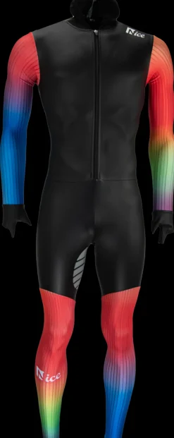 Nice rubber schaatspak power x rainbow