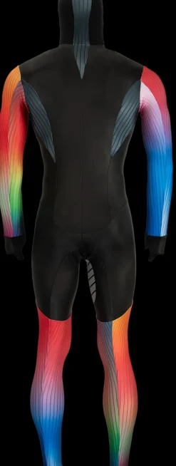 Nice rubber schaatspak power x rainbow