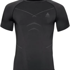 Odlo Heren Shirt Korte mouw/ Crew Neck Evolution warm, Zwart