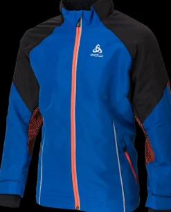 Odlo jacket frequency web blauw/zwart KIDS