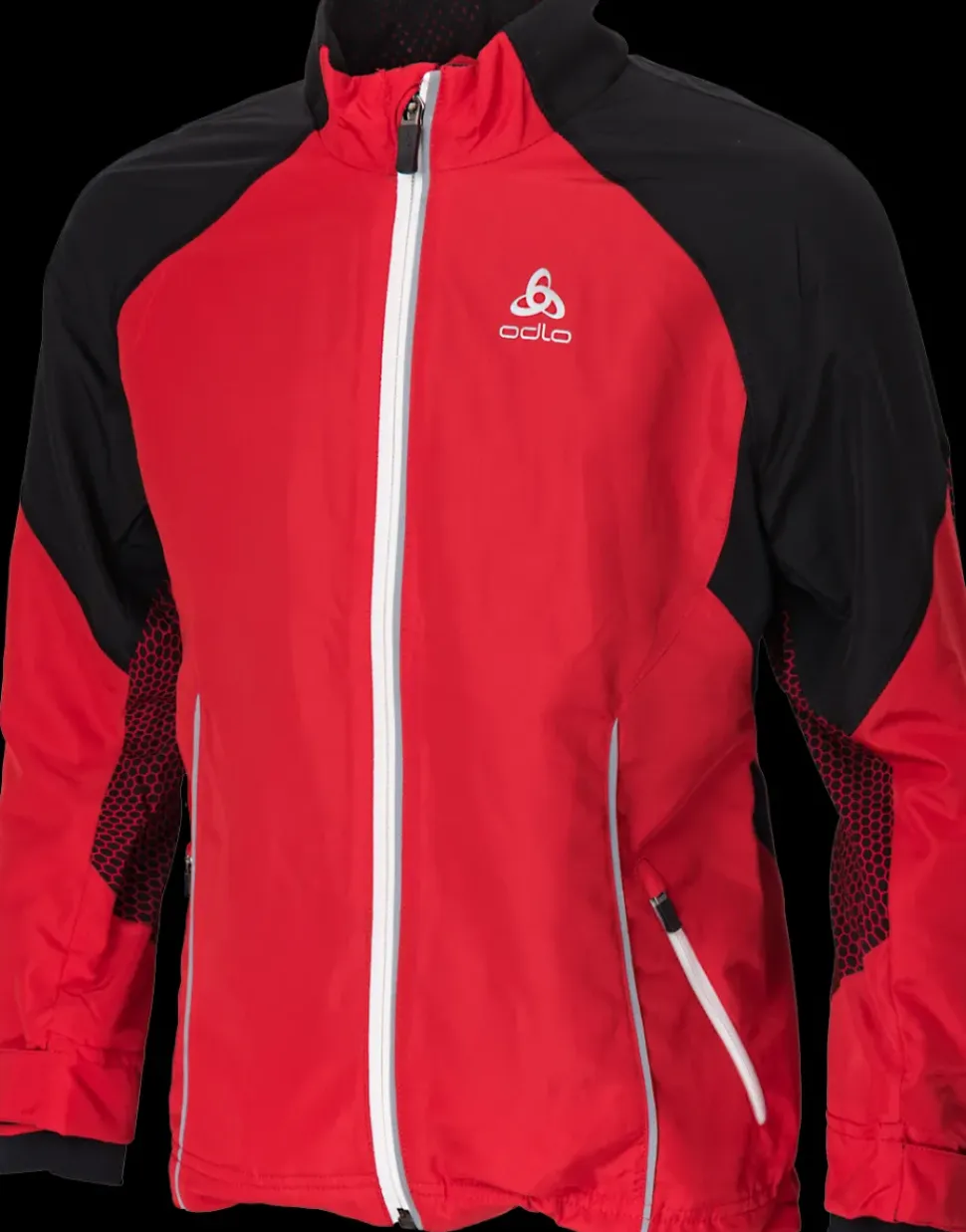Odlo Jacket Frequency Web Rood/Zwart KIDS