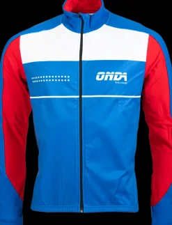Onda Thermojack pro minho winddicht voorpand blauw-wit-rood