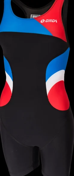 Onda Triathlonpak Dames Pro zwart/rood/wit /blauw