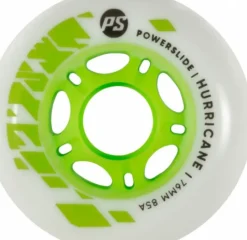 Powerslide Hurricane 76mm groen/wit
