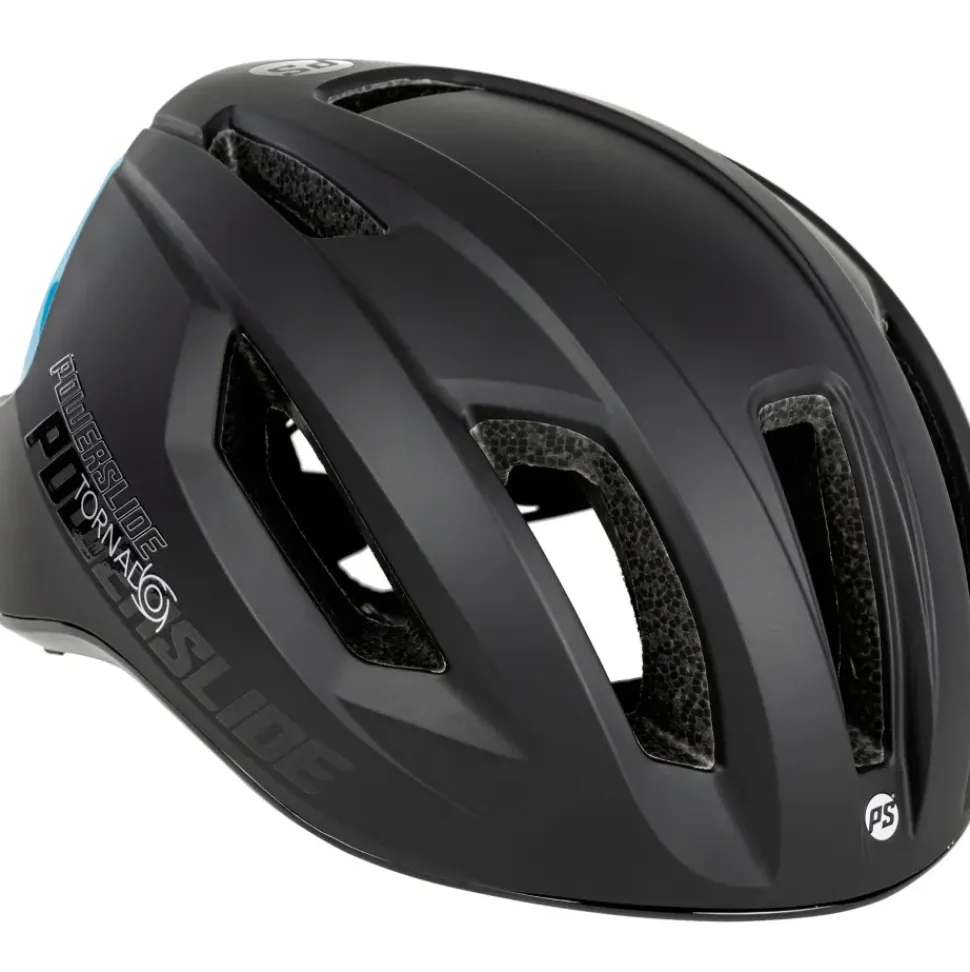 Powerslide Tornado fiets/skatehelm zwart/teal