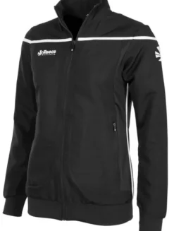 Reece Varsity Woven Jacket Ladies Black-White