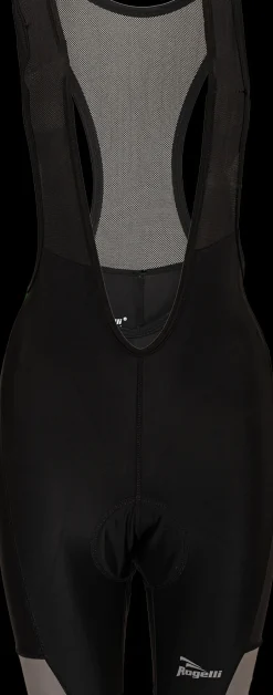 Rogelli Mondovi fietsbroek met bretels zwart/antraciet