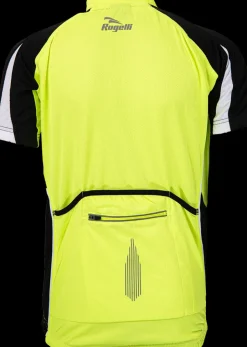 Rogelli Mura wielershirts kids fluo geel korte mouw