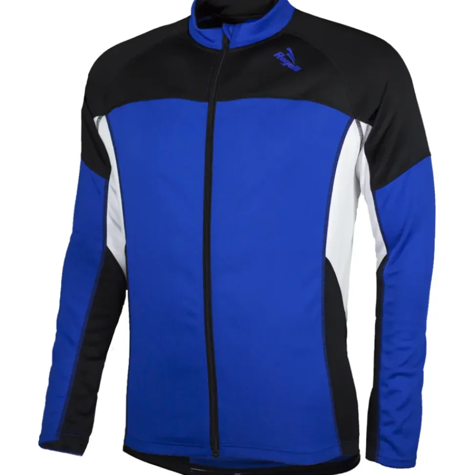 Rogelli Recco Wielershirt lange mouw Blauw/Zwart