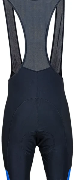 Rogelli wielerbroek Mondovi met bretels zwart/blauw