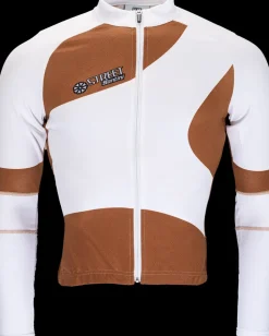 Santini Jersey Wielerjack Wit Bruin