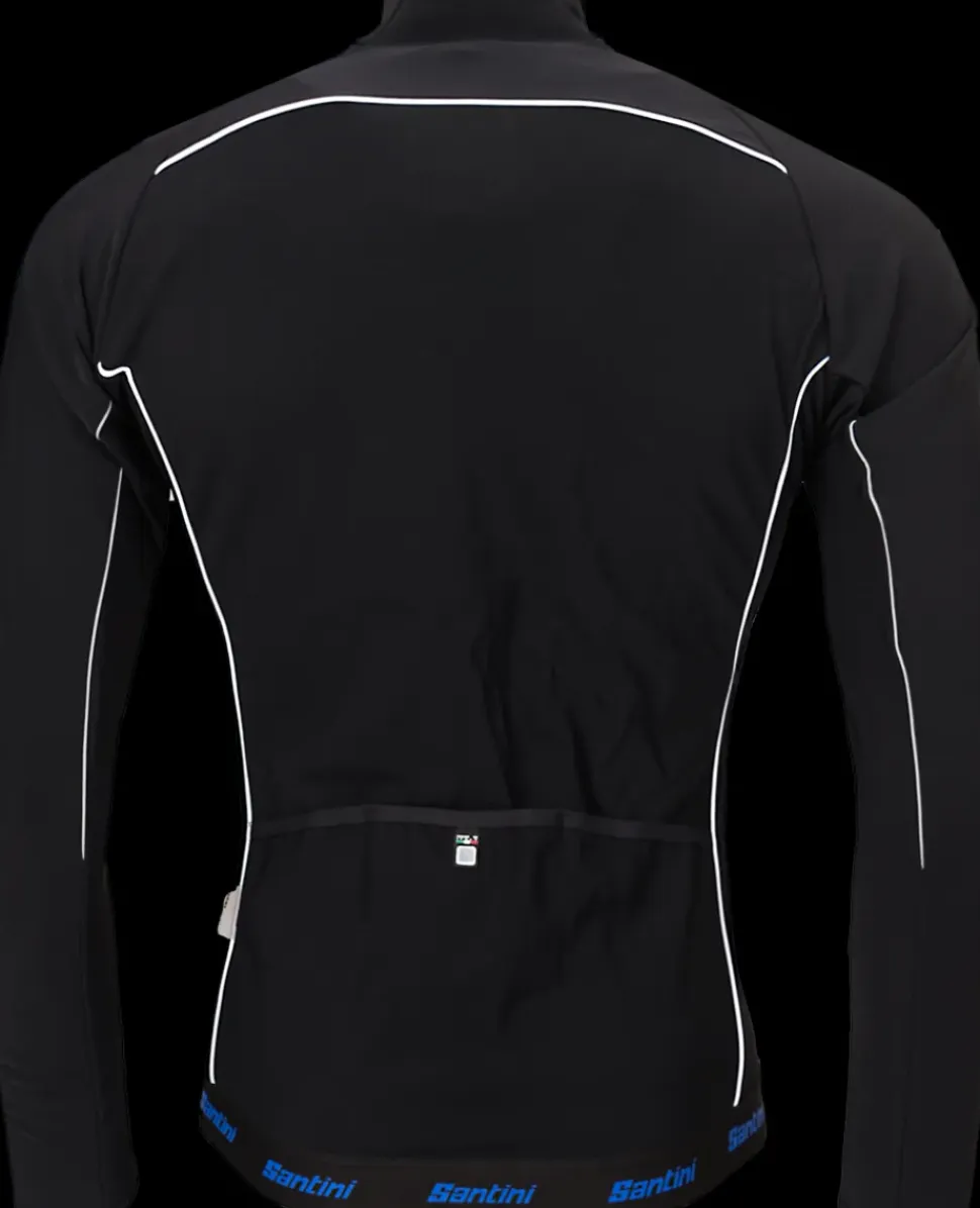 Santini Windstopper Zwartprint Fietsjack