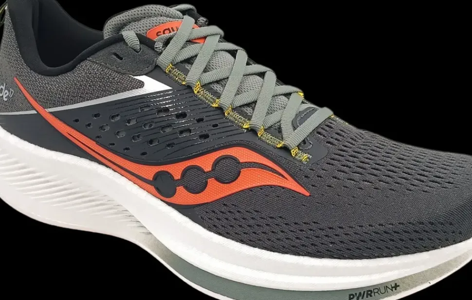Saucony Ride 17 shaddow/pepper gris fonce