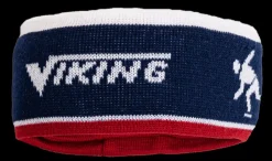 Viking hoofdband-muts blauw/rood/wit